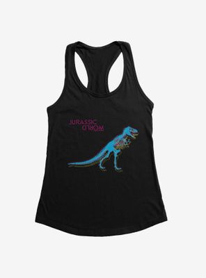 Jurassic World Neon Velociraptor Womens Tank Top