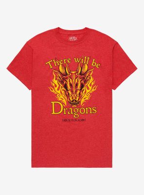 House Of The Dragon There Will Be Dragons Boyfriend Fit Girls T-Shirt
