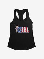 Betty Boop Stars and Stripes USA Womens Tank Top