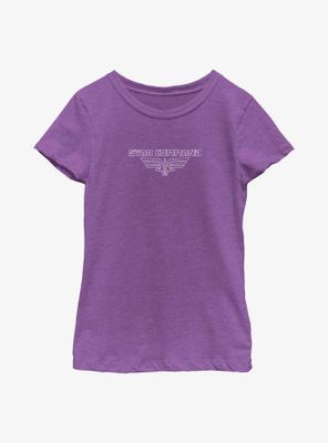 Disney Pixar Lightyear Star Outline Youth Girls T-Shirt