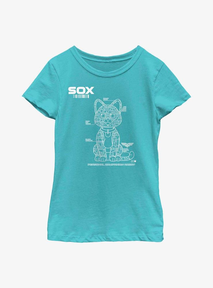 Disney Pixar Lightyear Sox Tech Youth Girls T-Shirt