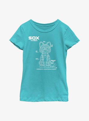 Disney Pixar Lightyear Sox Tech Youth Girls T-Shirt