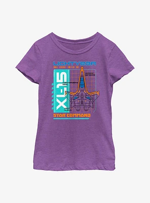 Disney Pixar Lightyear Star Comm Youth Girls T-Shirt