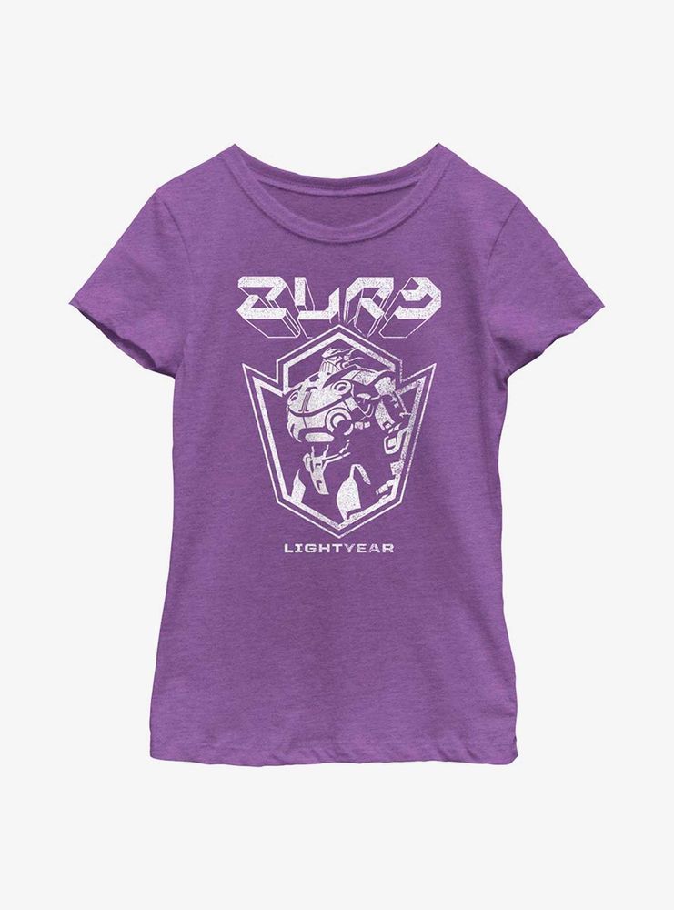 Disney Pixar Lightyear Zurg Badge Youth Girls T-Shirt