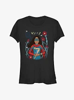 Marvel Ms. Flower Badge Girls T-Shirt