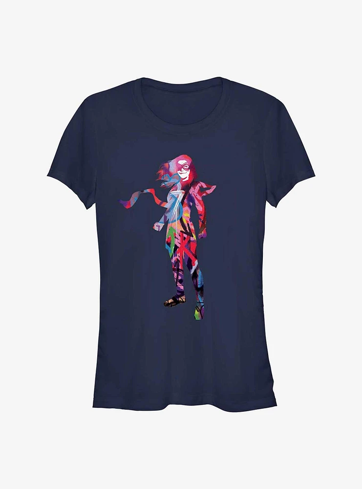 Marvel Ms. Graffiti Silhouette Girls T-Shirt