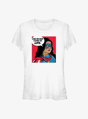 Marvel Ms. Idea Come To Life Girls T-Shirt