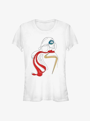 Marvel Ms. Continuous Line Girls T-Shirt