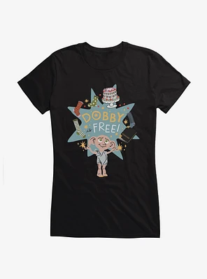Harry Potter Dobby Is Free Girls T-Shirt