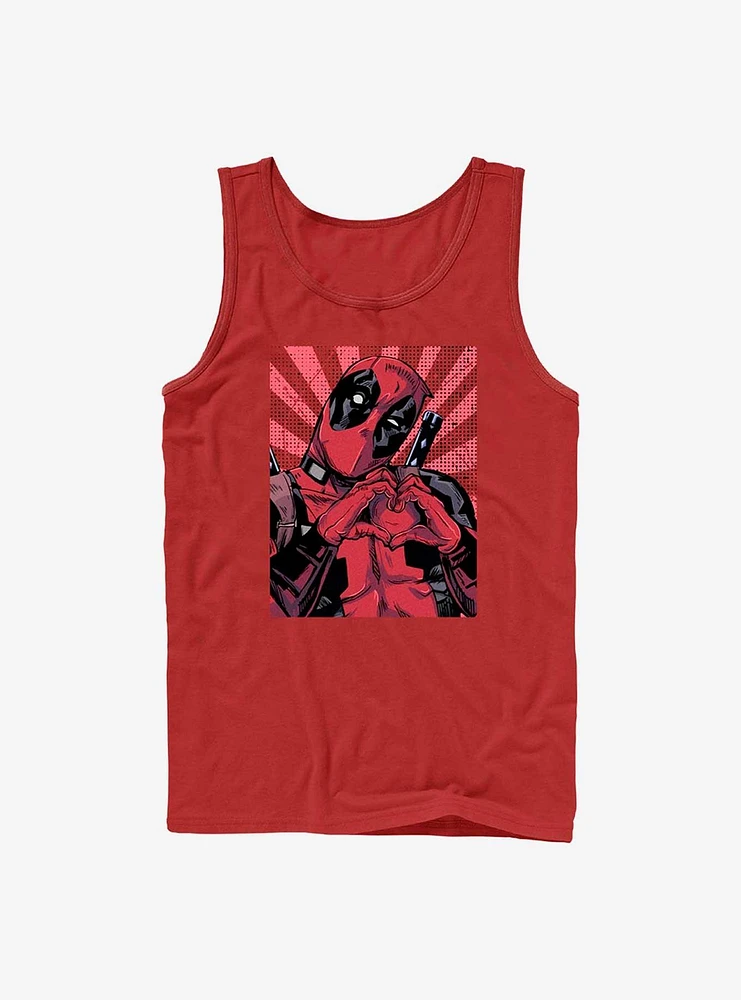 Marvel Deadpool Hand Heart Tank