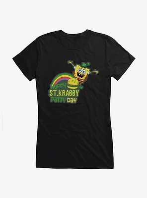 SpongeBob SquarePants Happy St. Krabby Patty Day Girls T-Shirt