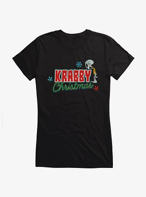 SpongeBob SquarePants Krabby Christmas Lights Girls T-Shirt