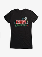 SpongeBob SquarePants Krabby Christmas Lights Girls T-Shirt