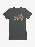 SpongeBob SquarePants Krabby Christmas Lights Girls T-Shirt