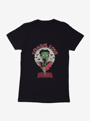 Betty Boop Zombie Womens T-Shirt