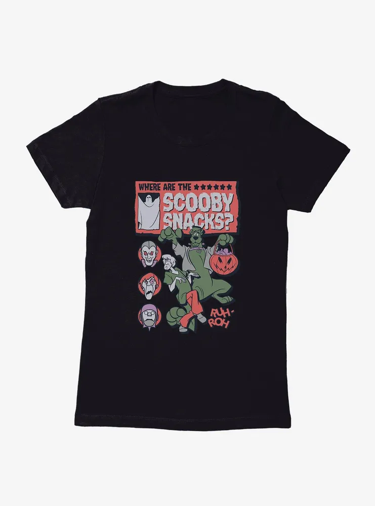 Scooby-Doo Where Are The Scooby Snacks Womens T-Shirt