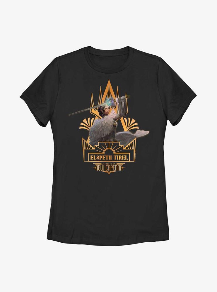 Magic: The Gathering Streets Of New Capenna Elspeth Tirel Deco Womens T-Shirt