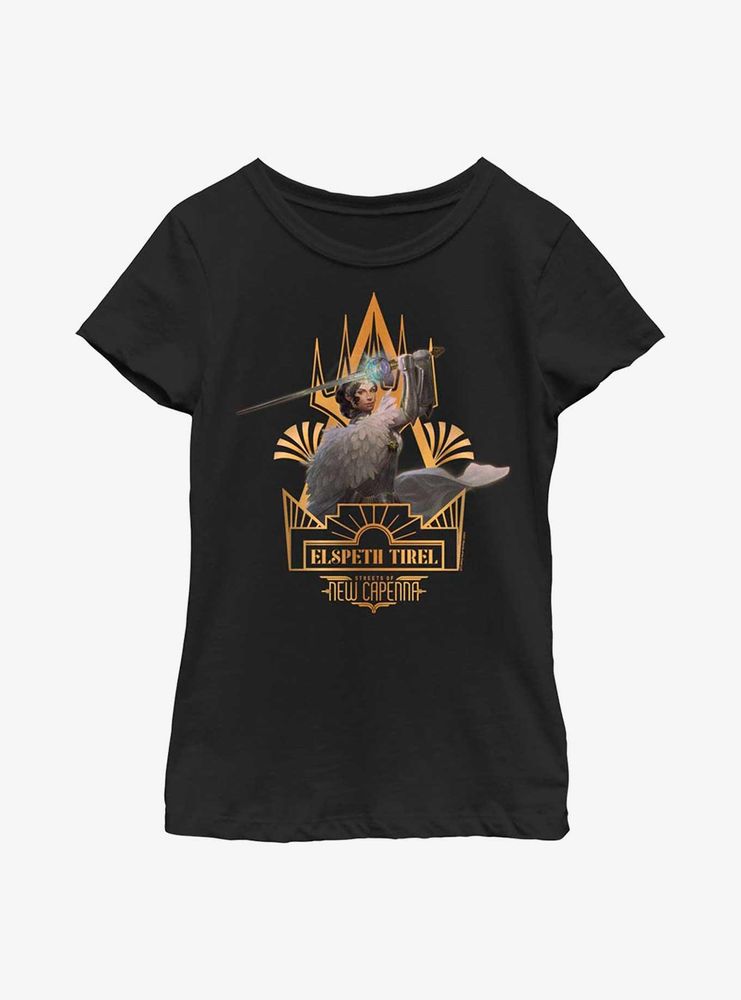 Magic: The Gathering Streets Of New Capenna Elspeth Tirel Deco Youth Girls T-Shirt