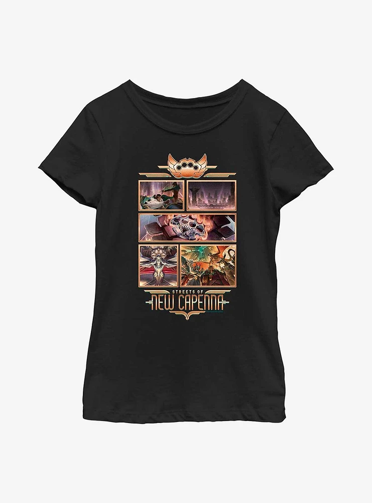 Magic: The Gathering Streets Of New Capenna Collage Youth Girls T-Shirt