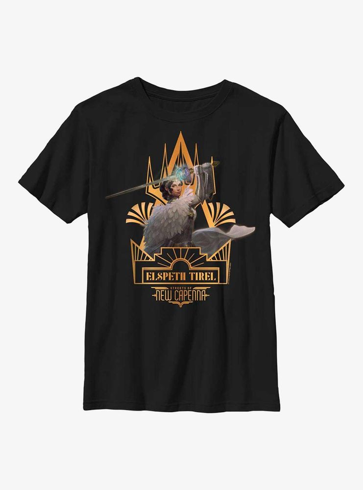 Magic: The Gathering Streets Of New Capenna Elspeth Tirel Deco Youth T-Shirt