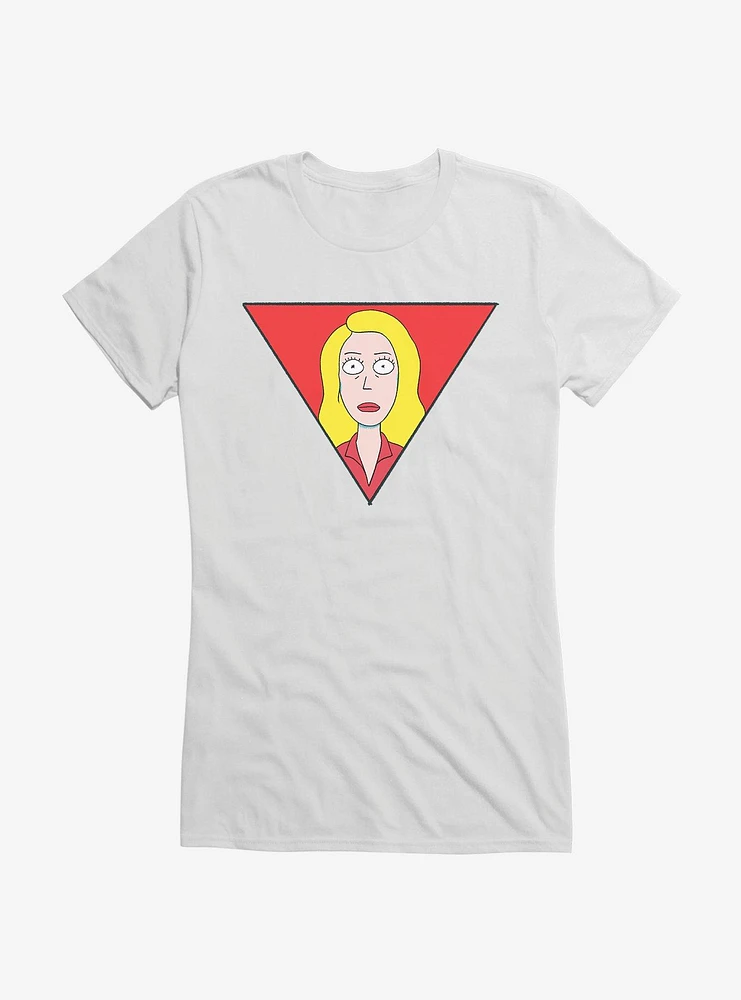 Rick And Morty Beth Triangle Girls T-Shirt