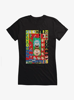 Rick And Morty Block Poster Girls T-Shirt