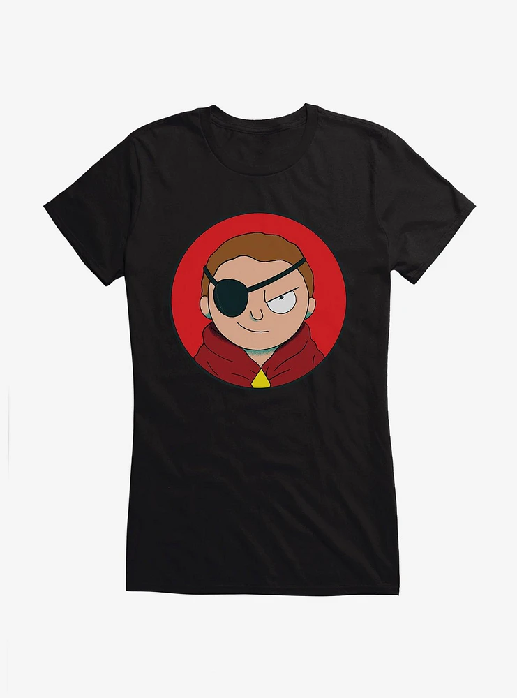 Rick And Morty Eyepatch Girls T-Shirt