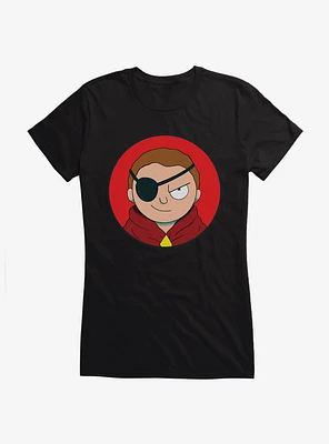 Rick And Morty Eyepatch Girls T-Shirt