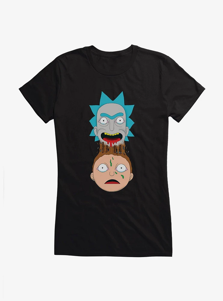 Rick And Morty Mind Meld Girls T-Shirt