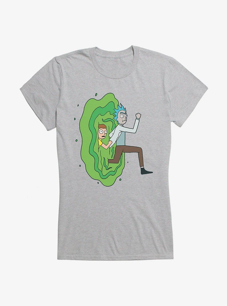 Rick And Morty Portal Run Girls T-Shirt