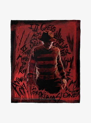 A Nightmare On Elm Street Freddy's Claw Throw Blanket