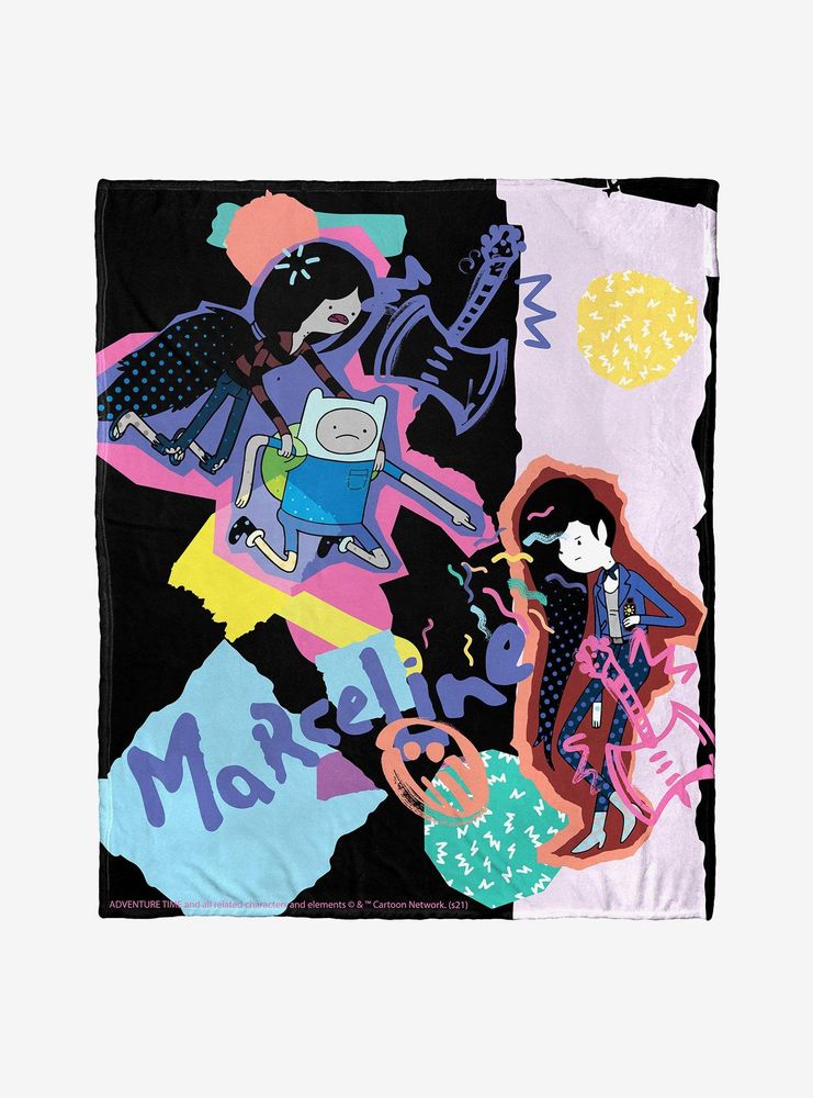 Adventure Time Paper Marceline Throw Blanket