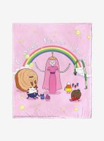 Adventure Time Candy People Unite Throw Blanket