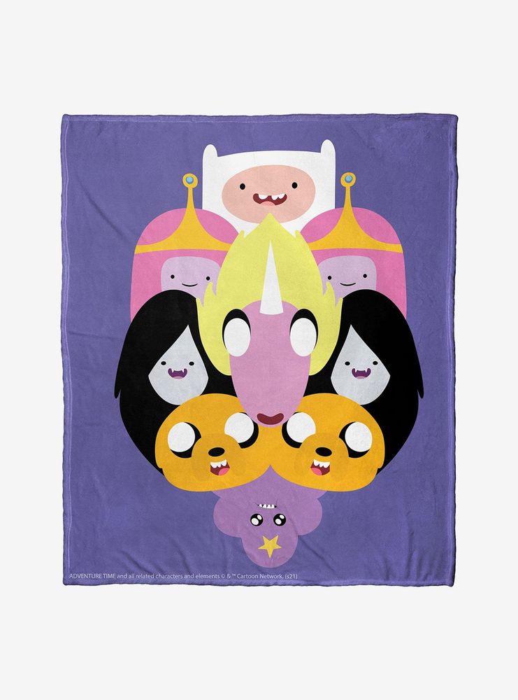 Adventure Time Crazy Split Throw Blanket