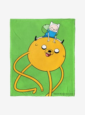 Adventure Time Taking A Ride Throw Blanket