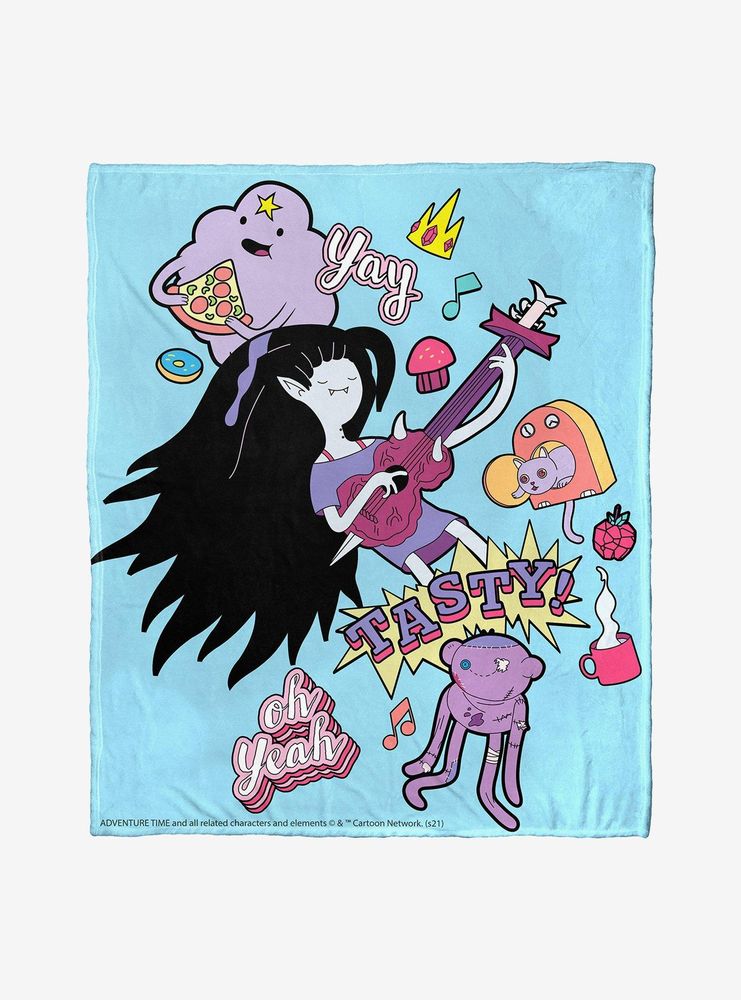 Adventure Time Tasty Tunes Throw Blanket