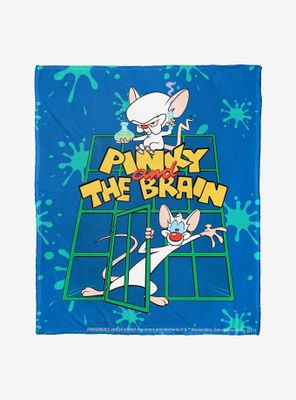 Animaniacs Pinky And Brain Throw Blanket