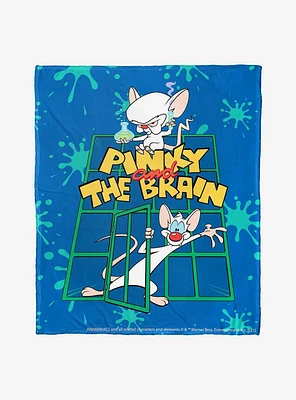 Animaniacs Pinky And Brain Throw Blanket