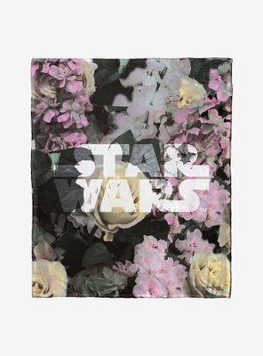 Star Wars Floral Logo Throw Blanket