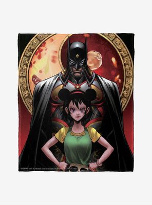 DC Comics Batman Lone Bat And Cub Throw Blanket