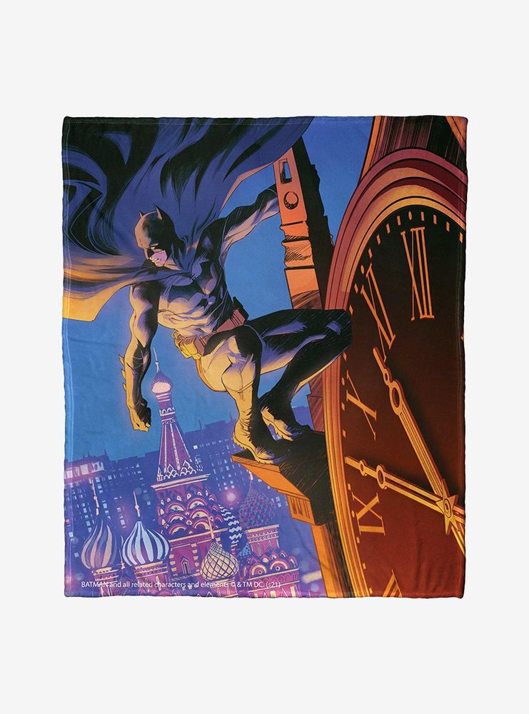 DC Comics Batman Time For Justice Throw Blanket