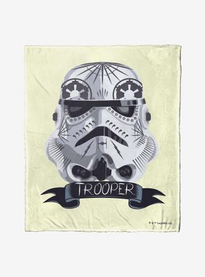 Star Wars Storm Trooper Decorated Helmet Throw Blanket