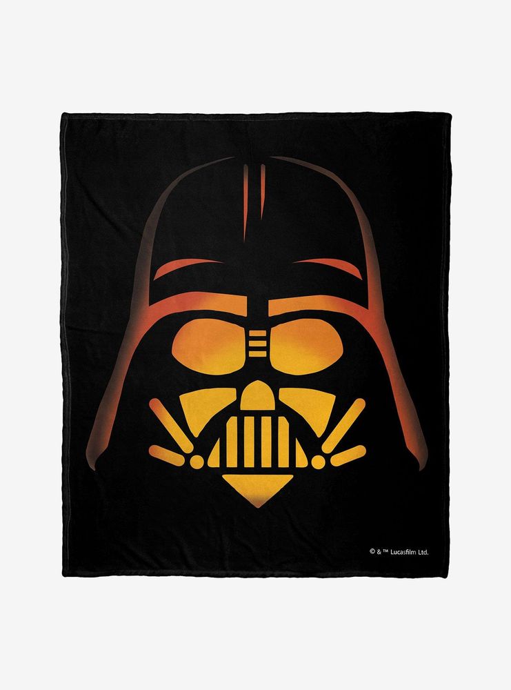 Star Wars Vader Jack-O'-Lantern Throw Blanket