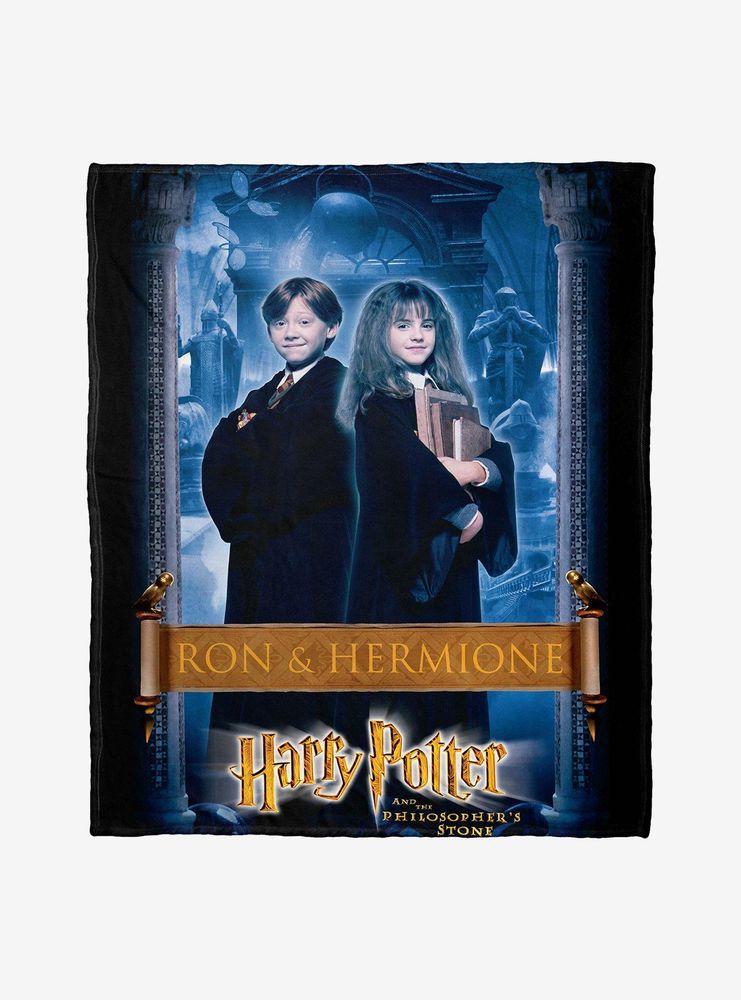 Harry Potter Ron And Hermione Throw Blanket