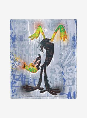 Looney Tunes Daffy Handstand Throw Blanket