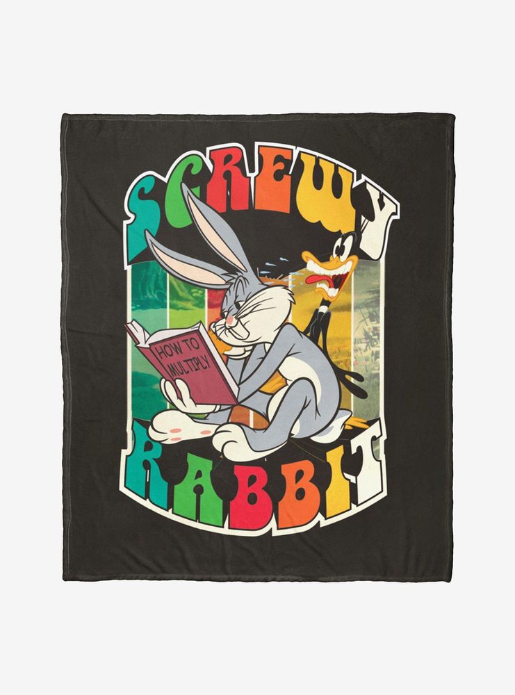 Looney Tunes Screwy Rabbit Throw Blanket