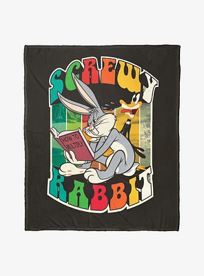 Looney Tunes Screwy Rabbit Throw Blanket