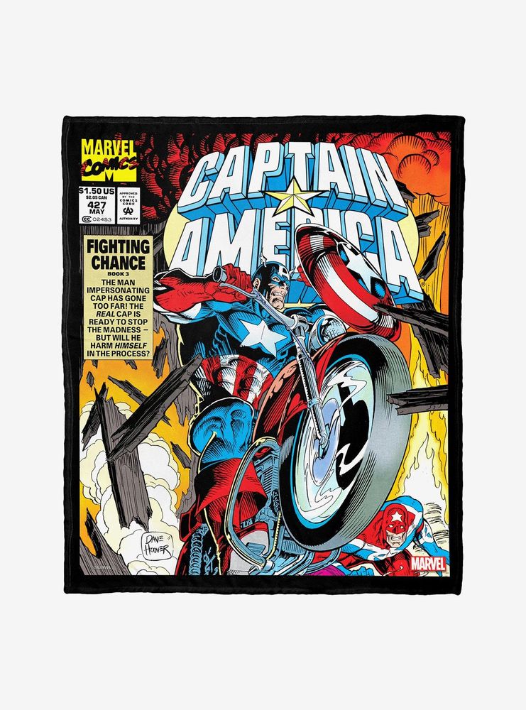 Marvel Captain America Fighting Chance Throw Blanket