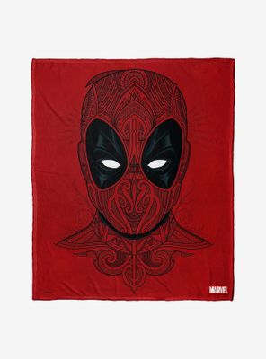 Marvel Deadpool Flourishing Deadpool Throw Blanket