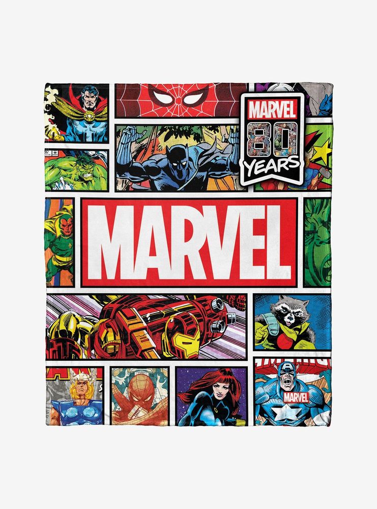 Marvel Future Fight Comic History Throw Blanket